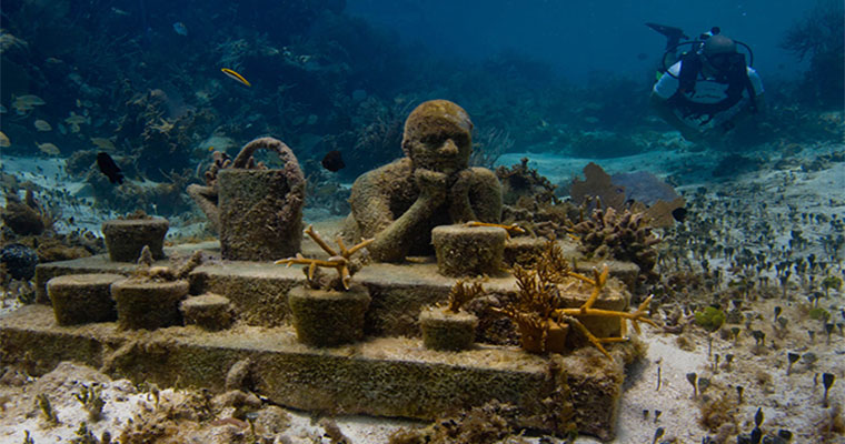 Snorkel in the Cancun Underwater Museum 